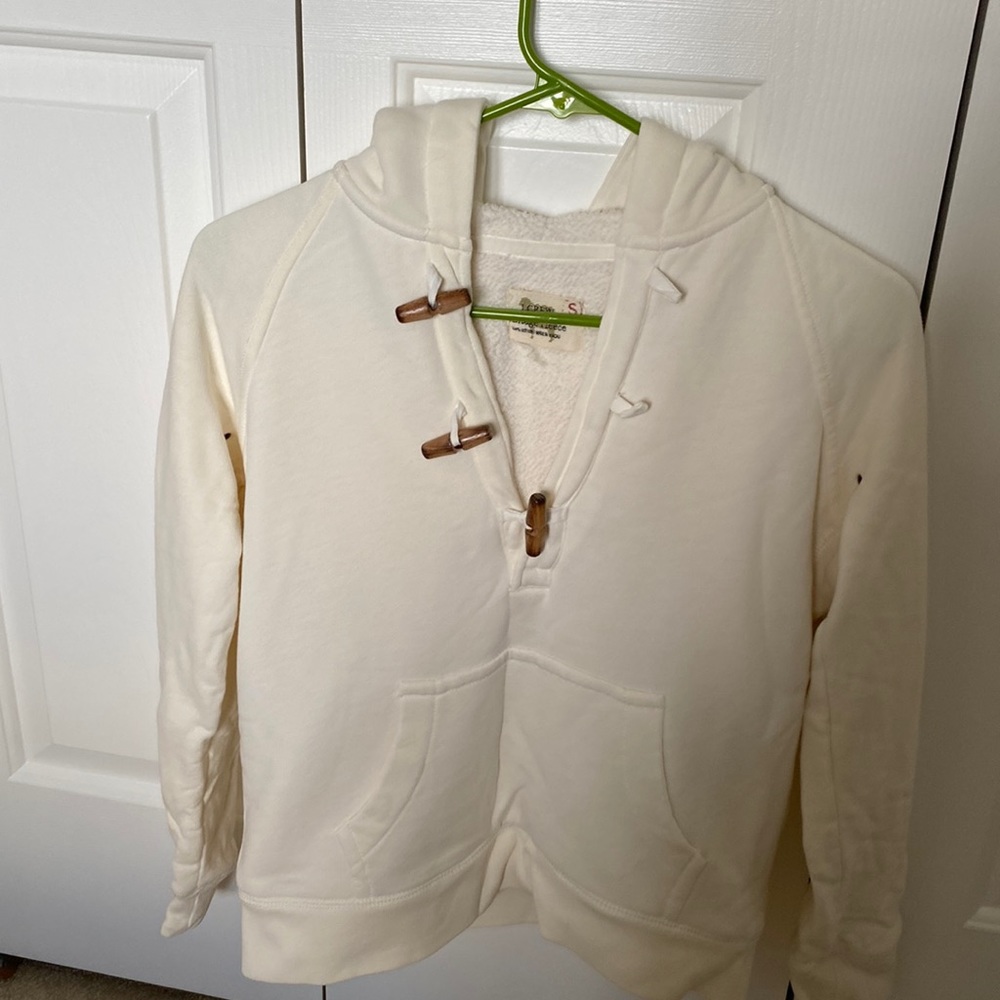 J. Crew Sherpa Lined Toggle Neck Hoodie